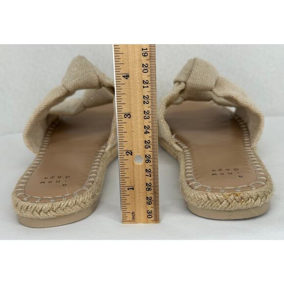 A New Day Women's Miriam Double Knotted Espadrille Slide Sandals 8 1/2 - Picture 6 of 9